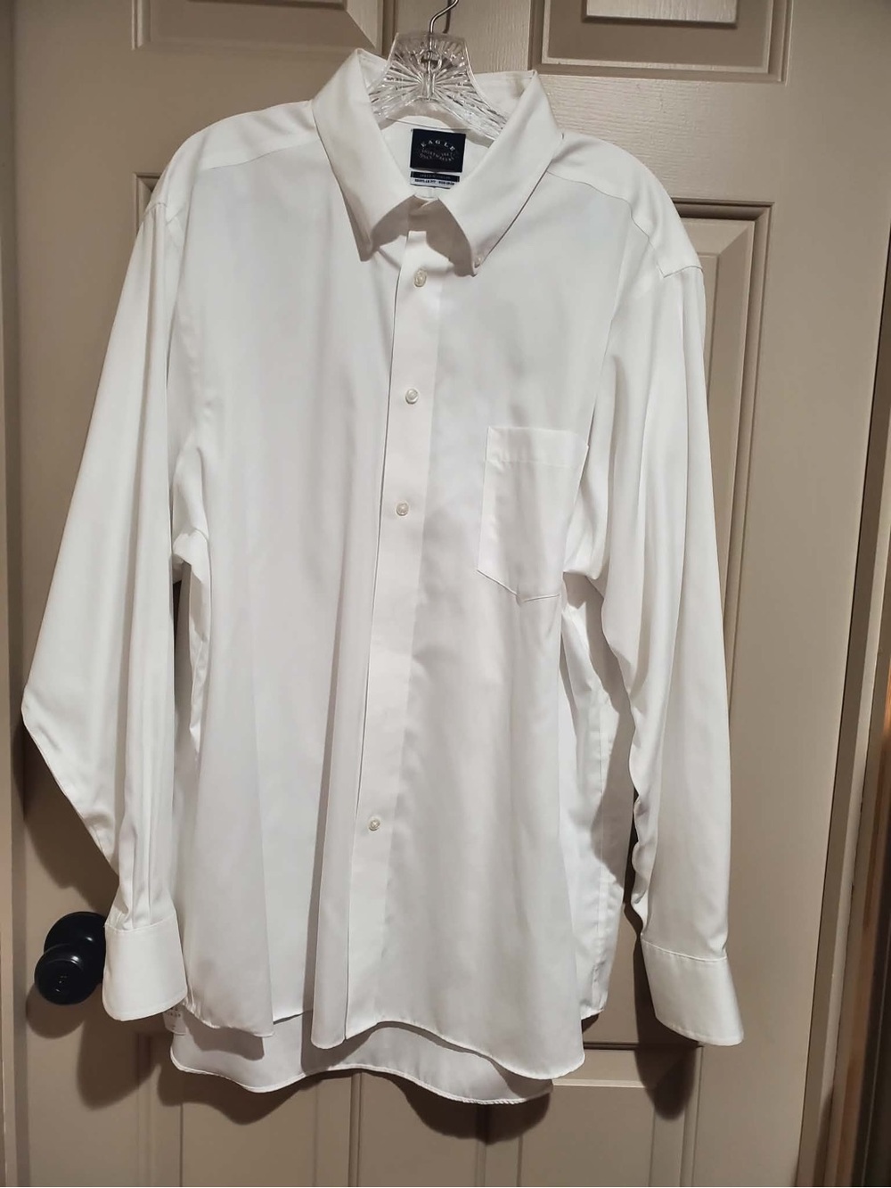 Eagle Shirtmarket White Men’s Long-Sleeve Dress Shirt 17.5 34/35 XL